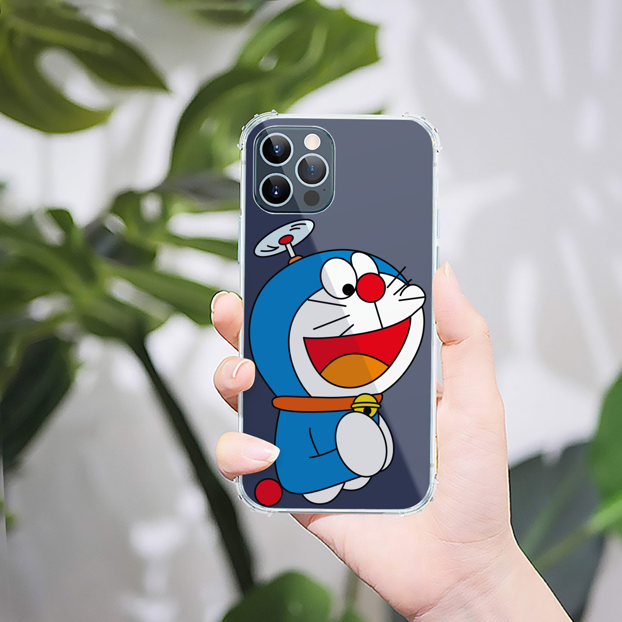 （画像用） ドラえもん Doraemon 【iPhone 12シリーズ対応】透明スマホケース（クリアソフトケース）